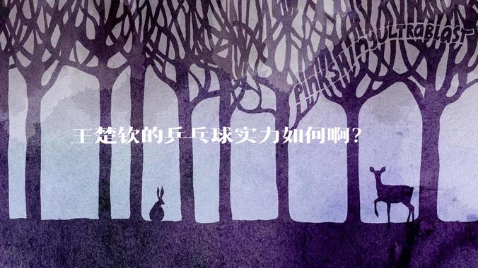 王楚钦的乒乓球实力如何啊？