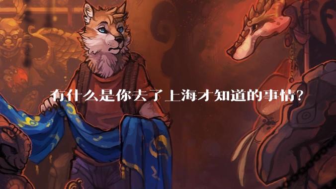 有什么是你去了上海才知道的事情？