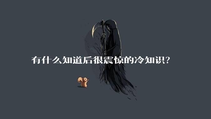 有什么知道后很震惊的冷知识？