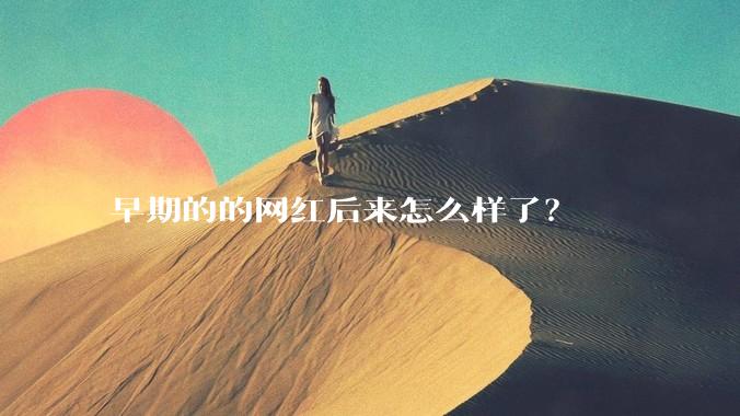 早期的的网红后来怎么样了？